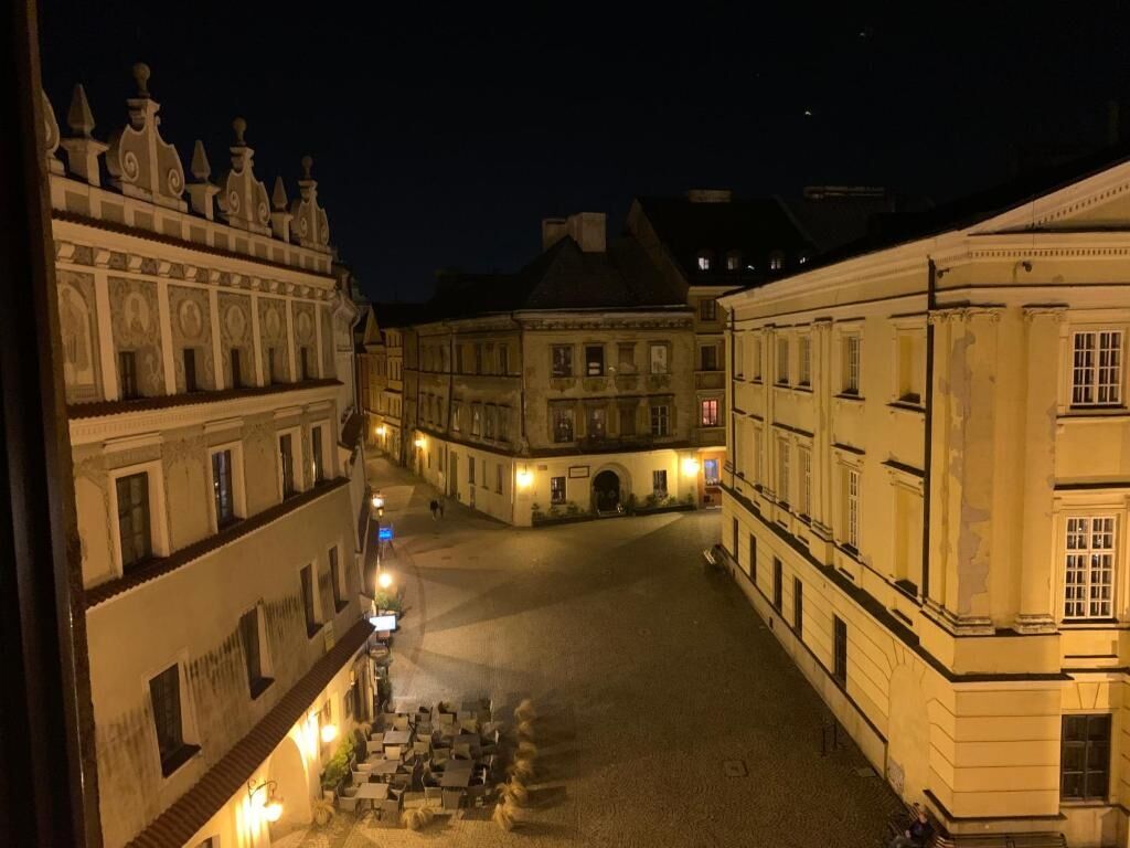 Widok z apartamentu na Rynek w Lublinie