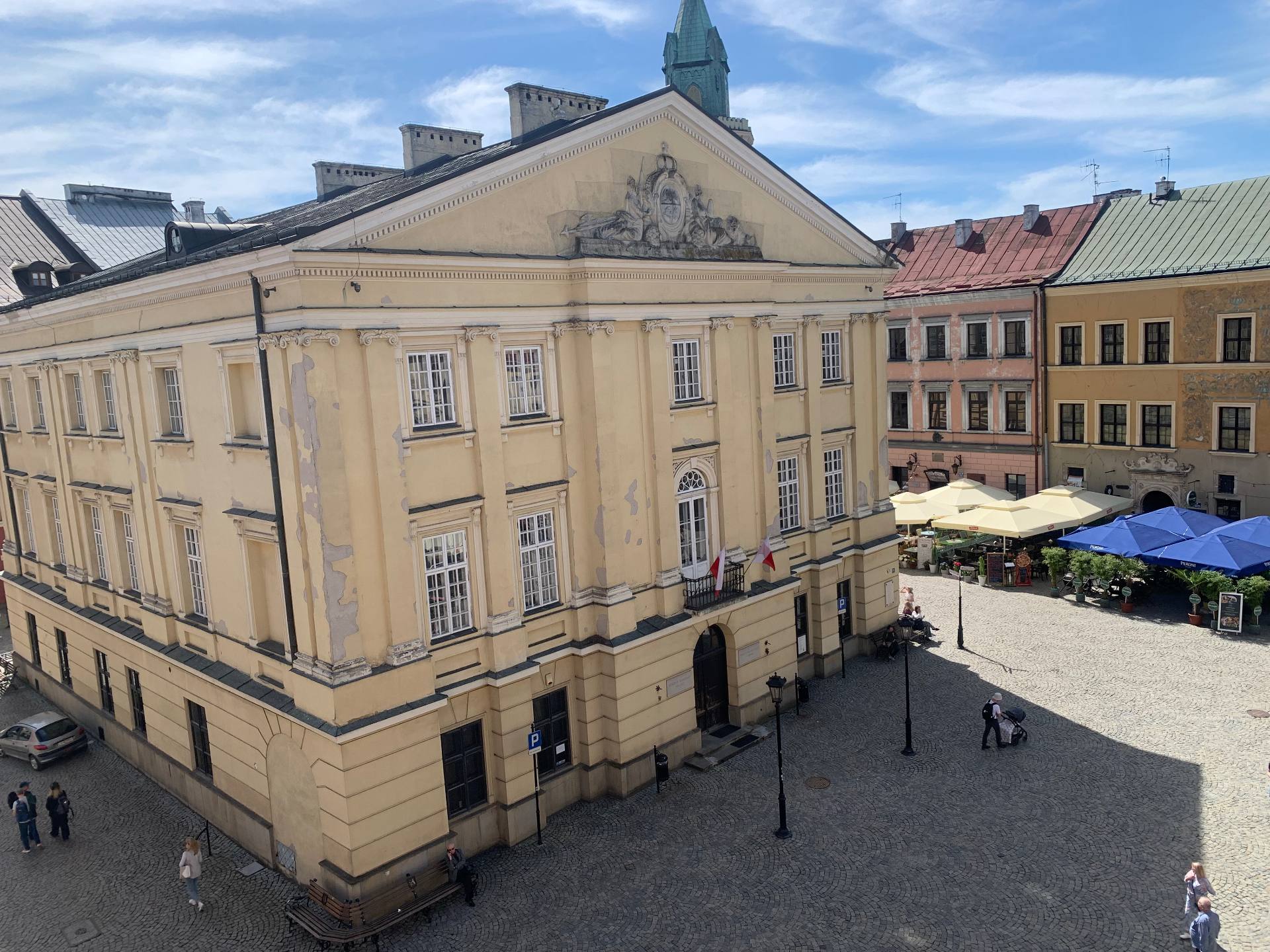 Rynek Starego Miasta w Lublinie wieczorem